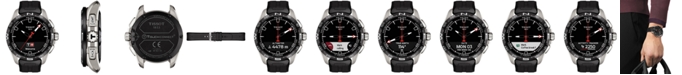Tissot Men's Swiss T-Touch Connect Solar Black Rubber Strap Smart Watch 48mm